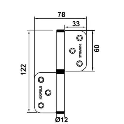 Hafele Bayrak Menteşe Mat Siyah