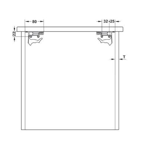 Hafele Matrix UMS30 Gizli Ray Tam Açılım Frenli 500 mm