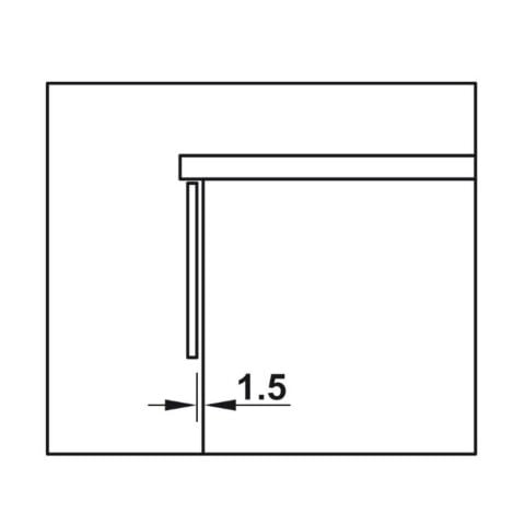 Hafele Matrix UMS30 Gizli Ray Tam Açılım Frenli 550 mm