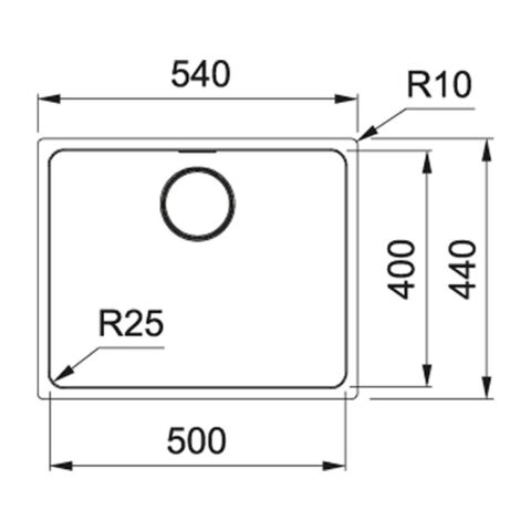 Franke Myx 110-50 Çelik Eviye