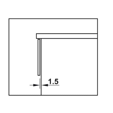 Hafele Matrix UMS30 Gizli Ray Tam Açılım Frenli 450 mm
