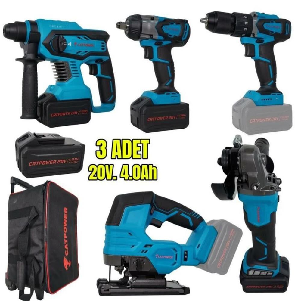 Catpower 4150 Kömürsüz Akülü 5 Parça Set