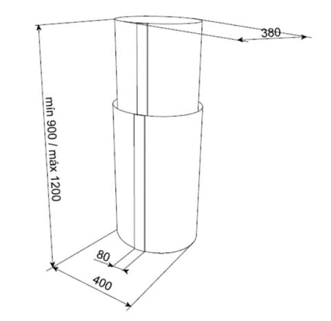 TEKA CC 485 DEKORATİF ADA TİPİ İNOX TÜNEL DAVLUMBAZ