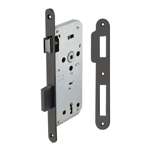 Hafele H45.01 Gömme Kilit Oda Tipi CB Mat Siyah 45/18 mm