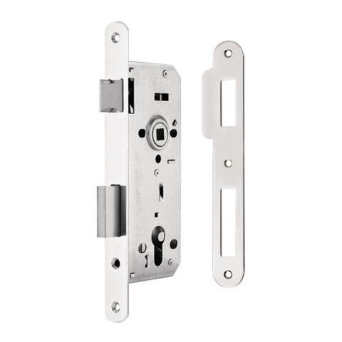 Hafele H45.01 Gömme Kilit Barelli Tip PC Mat Nikel 45/18 mm