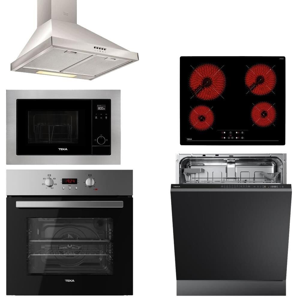 Teka İnox 5'li Ankastre Set ( DF 60 - TZ 6415- HEB 723 SS-MS 620 BIS-DFI 46700)