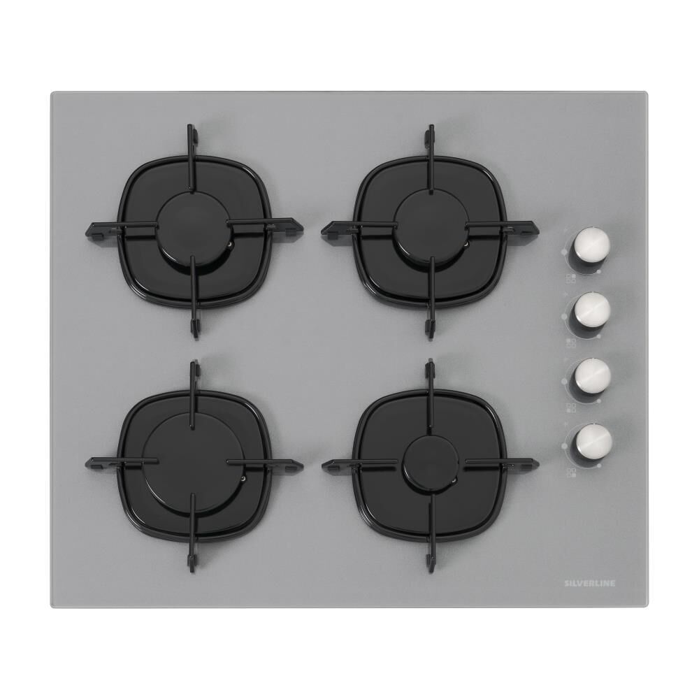 SİLVERLİNE CS5335S02 GRİ EMAYE IZGARALI OCAK