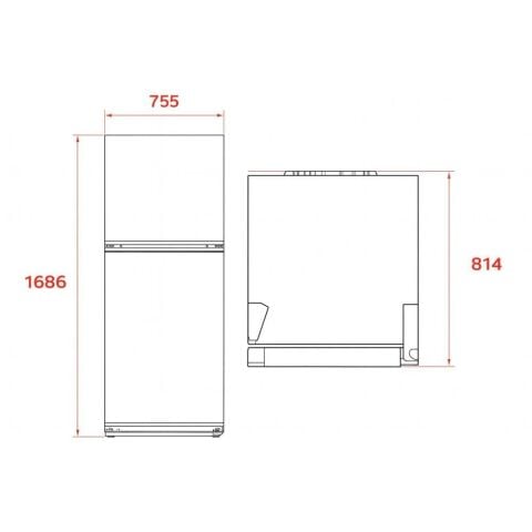 Teka RTF 54760 SS 75 CM İnox Solo Buzdolabı