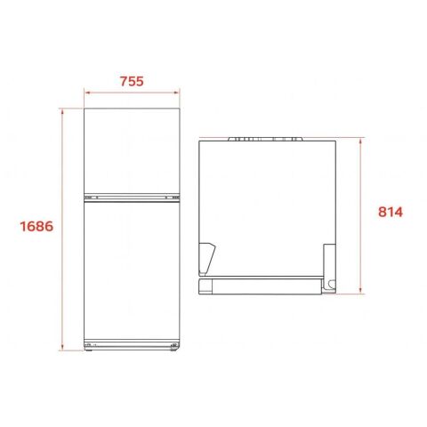 Teka RTF 54760 SS 75 CM İnox Solo Buzdolabı