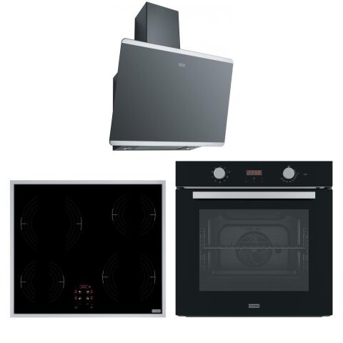 Franke Ankastre Set (FPJ 615 BK/SS Davlumbaz - FRSM 604 XS Ocak - FSL 86 H BK Fırın)