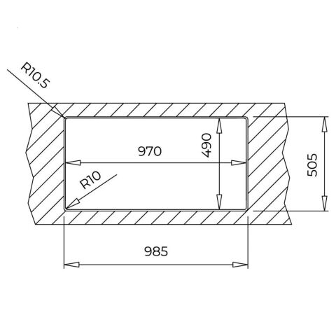 TEKA BROOKLYN 60 M-XP 1B 1D TEK GÖZLÜ 98x50 ÇELİK EVYE
