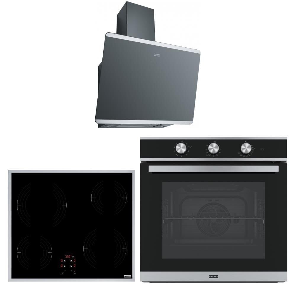 Franke Ankastre Set (FPJ 615 BK/SS Davlumbaz - FRSM 604 XS Ocak - FSM 82 H XS Fırın)