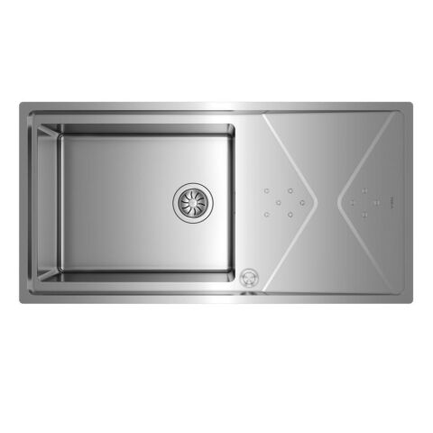 Teka Brooklyn 60-M-XP 1B 1D Tek Göz Damlalıklı Çelik Evye ve BKY 915 Batarya Set