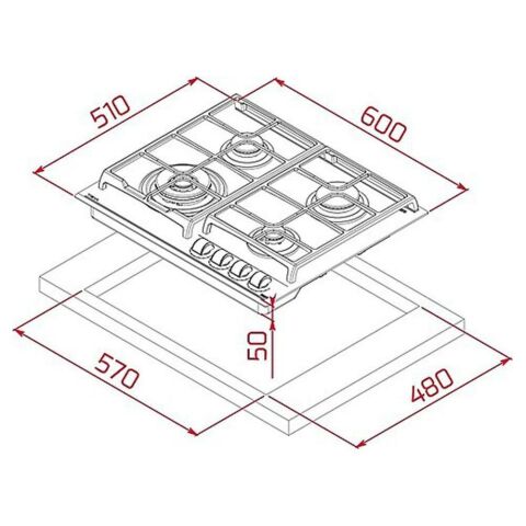 Teka GZC 64320 XBC BK Siyah Ankastre Ocak
