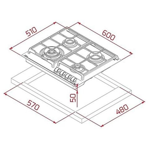 Teka GZC 64320 XBC BK Siyah Ankastre Ocak
