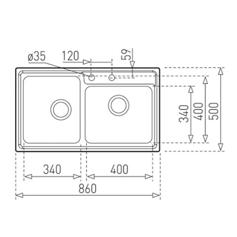 Teka Stage 90 D Tezgahüstü Paslanmaz Çelik Evye
