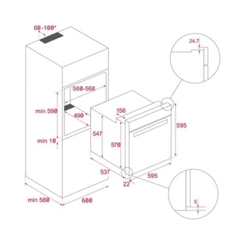 Teka HLB 8416 BK AirFry Multifonksiyonel Fırın