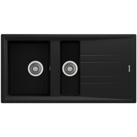Teka Stone 60 B-TG Metalik Siyah Granit Evye