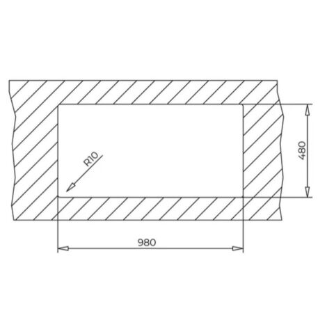 Teka Stone 60 B-TG Metalik Siyah Granit Evye