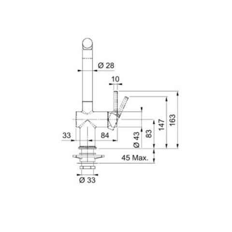 Franke ACTİVE PLUS DOCCİA KROM Evye Bataryası