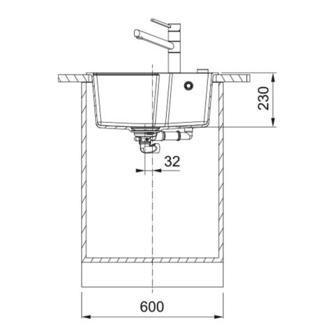 Franke URBAN UBG 61-56 Slate Grey Granit Evye