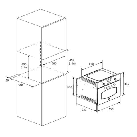 Franke FMW 45 CL G PW Krem Ankastre Mikrodalga Fırın
