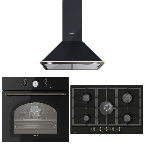 Teka Antrasit Ankastre Set ( DOS 60.2 AT Davlumbaz-GSC 75330 RBC AT Ocak-HAK 627 R AT Fırın)