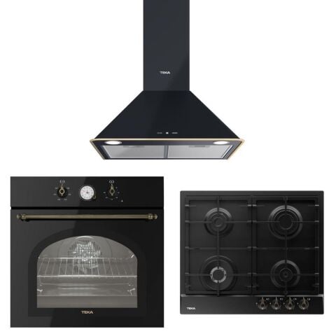 Teka Antrasit Ankastre Set ( DOS 60.2 AT Davlumbaz-GSC 64320 RBC AT Ocak-HAK 627 R AT Fırın)