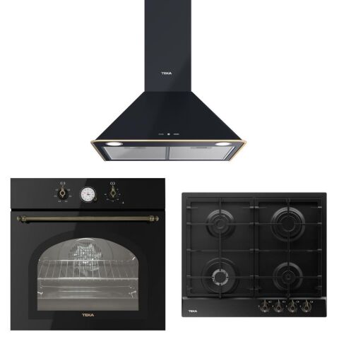 Teka Antrasit Ankastre Set ( DOS 60.2 AT Davlumbaz-GSC 64320 RBC AT Ocak-HAK 627 R AT Fırın)