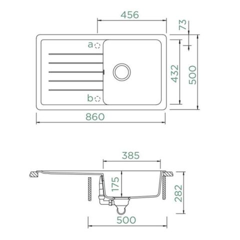 Schock Pinedo D-100 SuperWhite Granit Evye