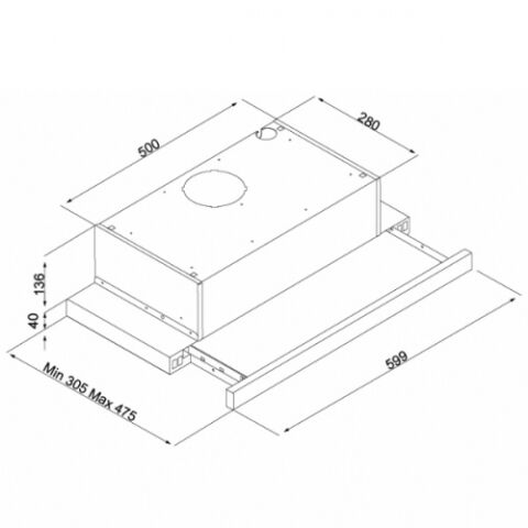 Silverline 1140 Crystal-Line Siyah İnox Aspiratör