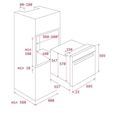 Teka Antrasit Country Ankastre Set ( DOS 60 Davlumbaz-EH 60 Ocak-HRB 6300 Fırın)