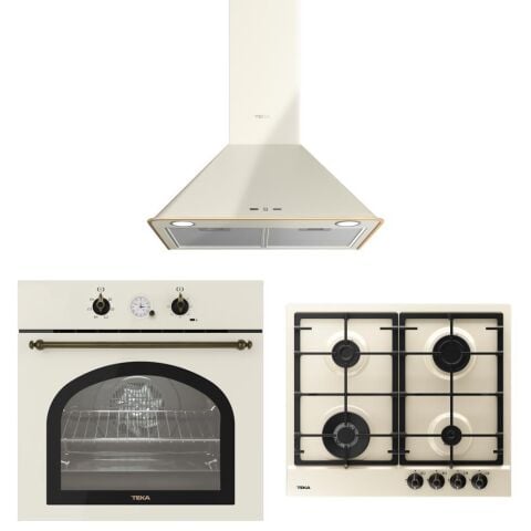 Teka Bej Ankastre Set ( DOS 60.2 Davlumbaz-GSC 64320 RBC VN Ocak-HAK 627 R VN Country Fırın)