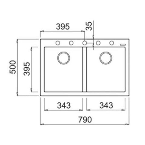 Teka Forsquare 790 Beyaz Evye + ARK 938 Beyaz Batarya Set