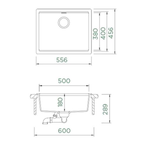 Schock Lahti N-100L SuperWhite Granit Evye