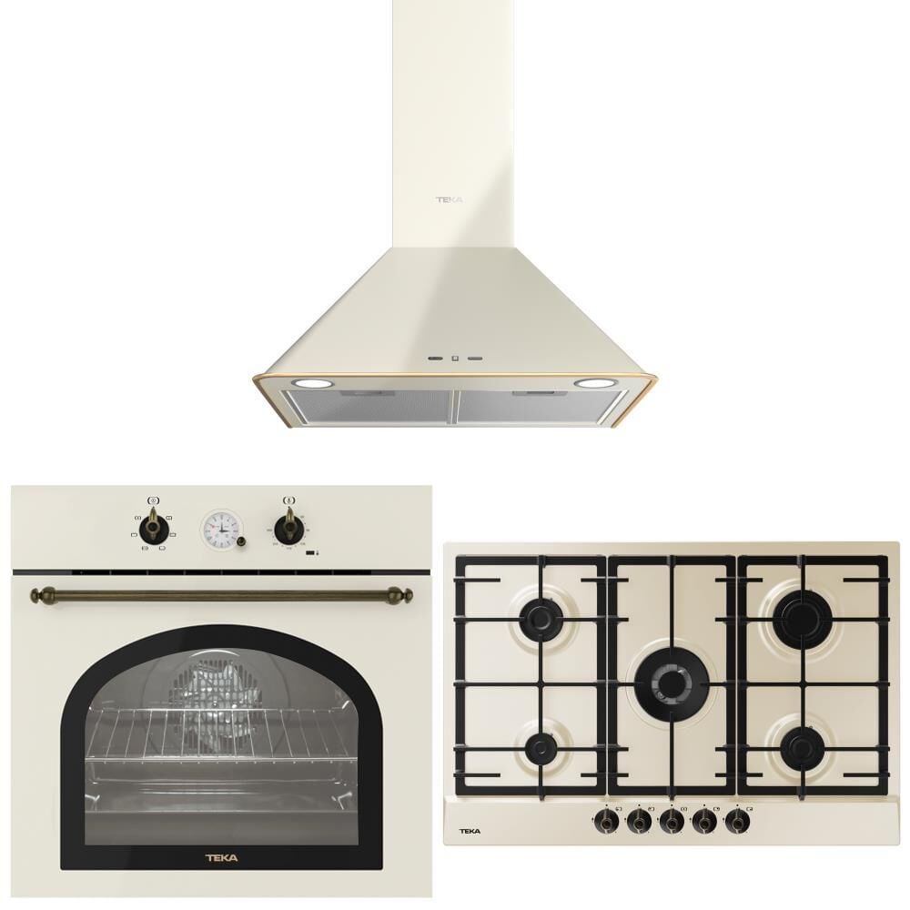 Teka Bej Ankastre Set ( DOS 60.2 Davlumbaz-GSC 75330 RBC VN Ocak-HAK 627 R VN Country Fırın)