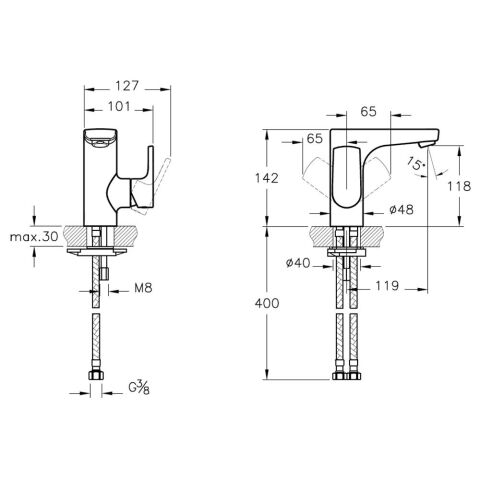 Artema Sento Lavabo Bataryası A42521