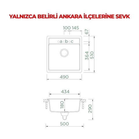 Schock Nemo N-100S SuperWhite Granit Evye