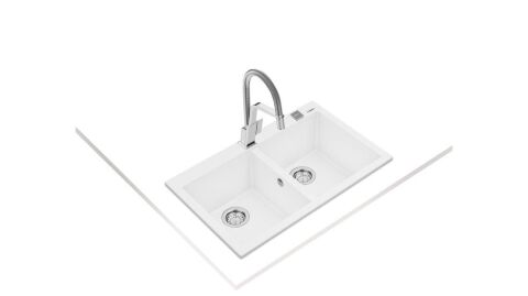 Teka Forsquare 790 Beyaz Granit Evye