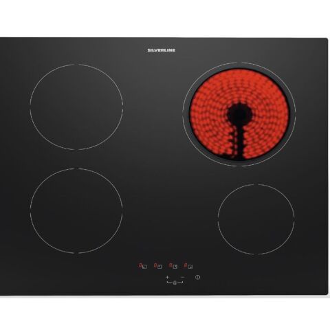 SİLVERLİNE VC8210B01 60 CM VİTROSERAMİK SİYAH ELEKTRİKLİ OCAK