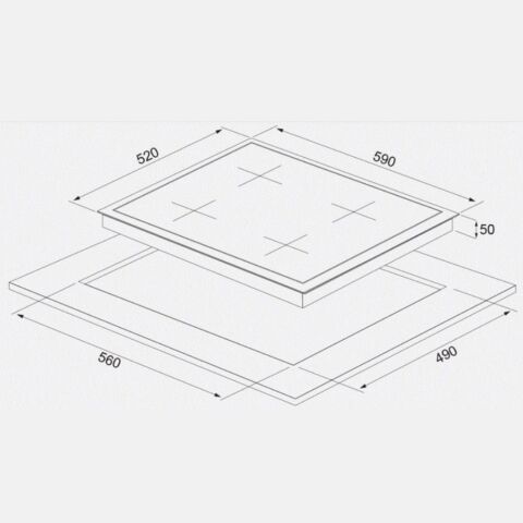 SİLVERLİNE VC8210B01 60 CM VİTROSERAMİK SİYAH ELEKTRİKLİ OCAK
