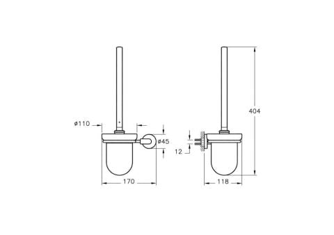 Vitra Minimax Tuvalet Fırçalığı A44790