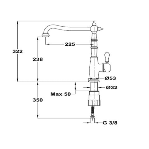 TEKA RT 915 RETRO PİRİNÇ BATARYA