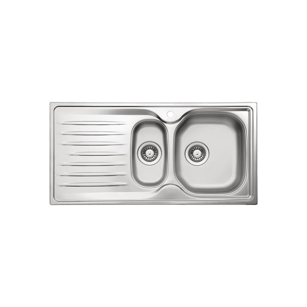 Ukinox Fusion 100 Sol Damlalıklı Paslanmaz Çelik Tezgah Üstü Mutfak Eviyesi