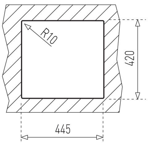TEKA E50 1B ( 465MM X 440MM ) SAĞ MUTFAK EVYESİ