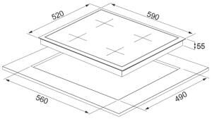 Silverline CS5349W01 Beyaz Ankastre Ocak