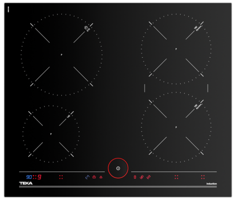 Teka İKNOB IT 6450 İndüksiyonlu Siyah Ankastre Ocak
