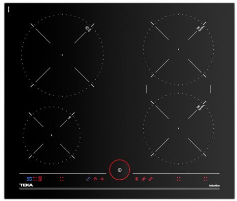Teka İKNOB IT 6450 İndüksiyonlu Siyah Ankastre Ocak