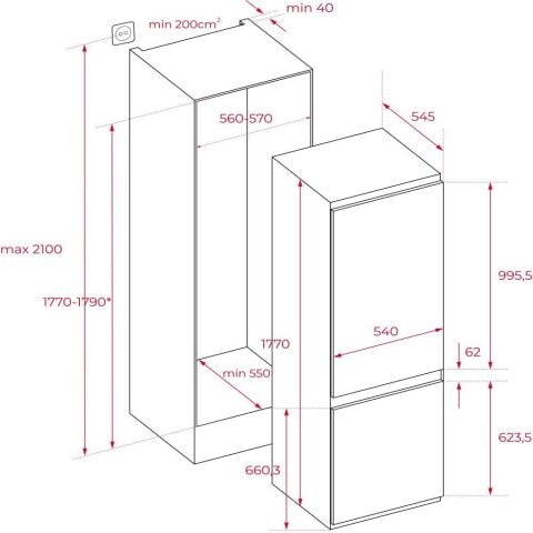 TEKA RBF 43330 FI EU ANKASTRE BUZDOLABI