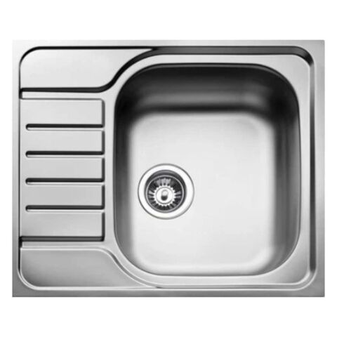 CLASSIC 1B 1/2 D 580.500 Düz Sol Damlalıklı Çelik Evye